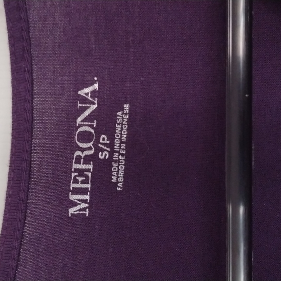 Royal Purple Merona Tank Top with Silky Gathered Front Detail - Picture 3 of 8